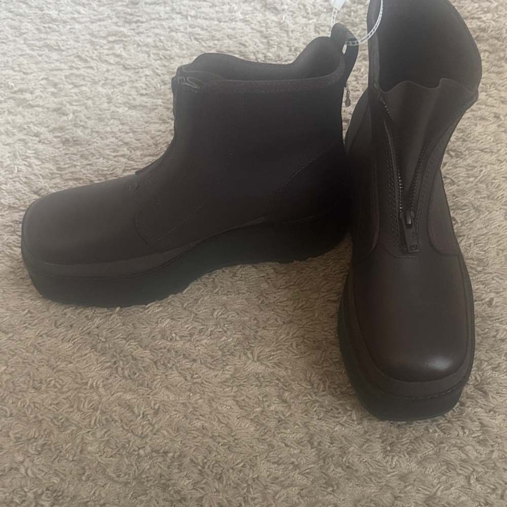 UGG Dark Brown Ankle Booties